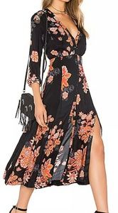 Free People Miranda Midi Dress Floral
